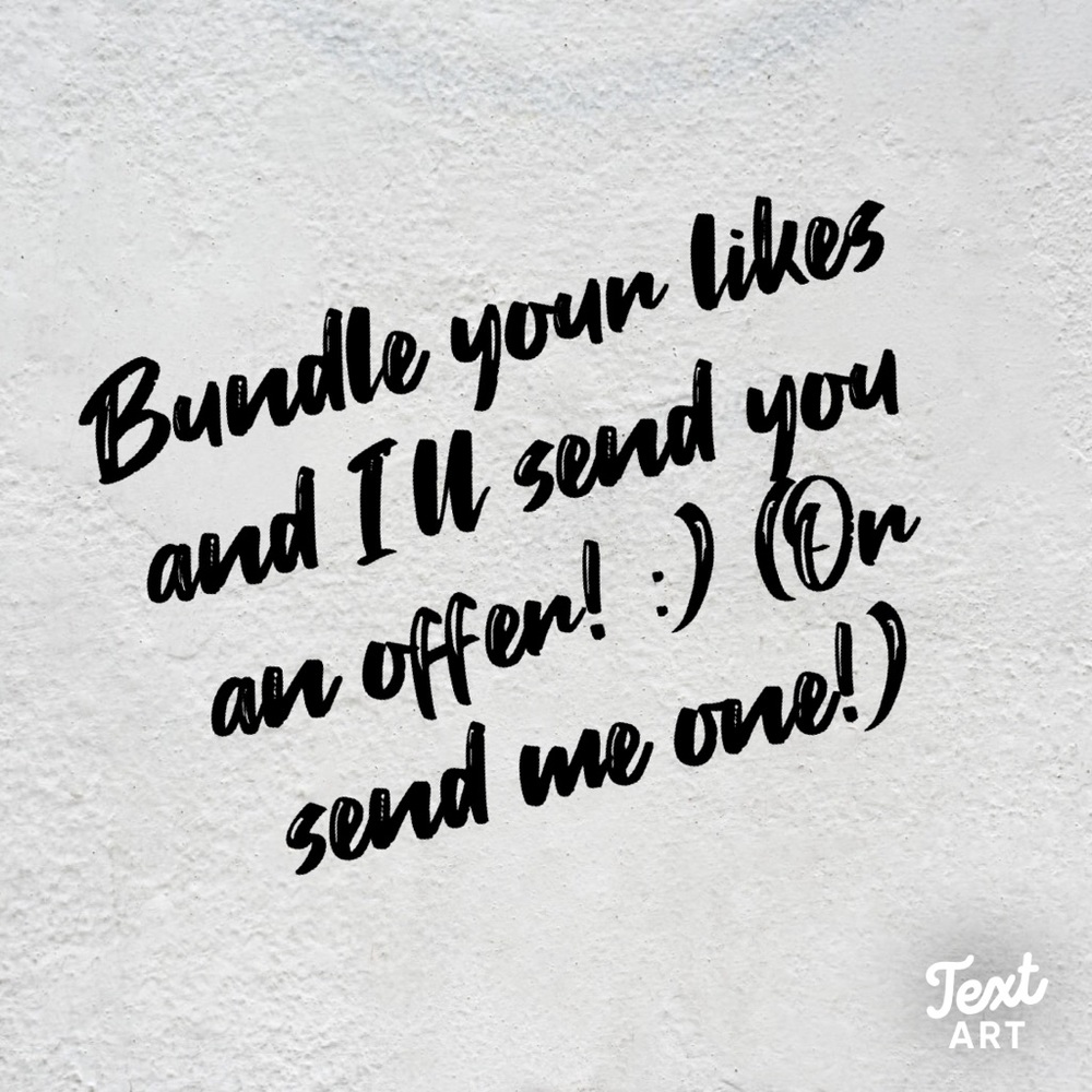SEND ME OFFERS! 🤍